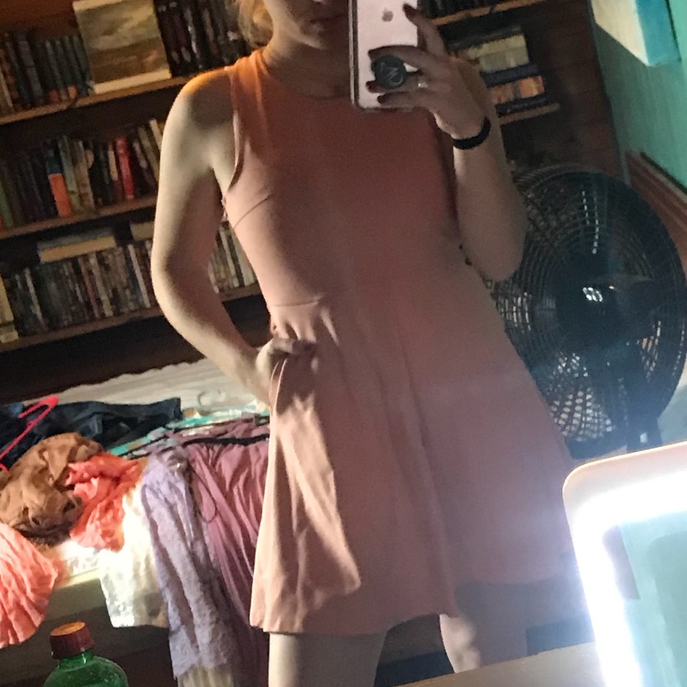 Peach Crisscross Dress